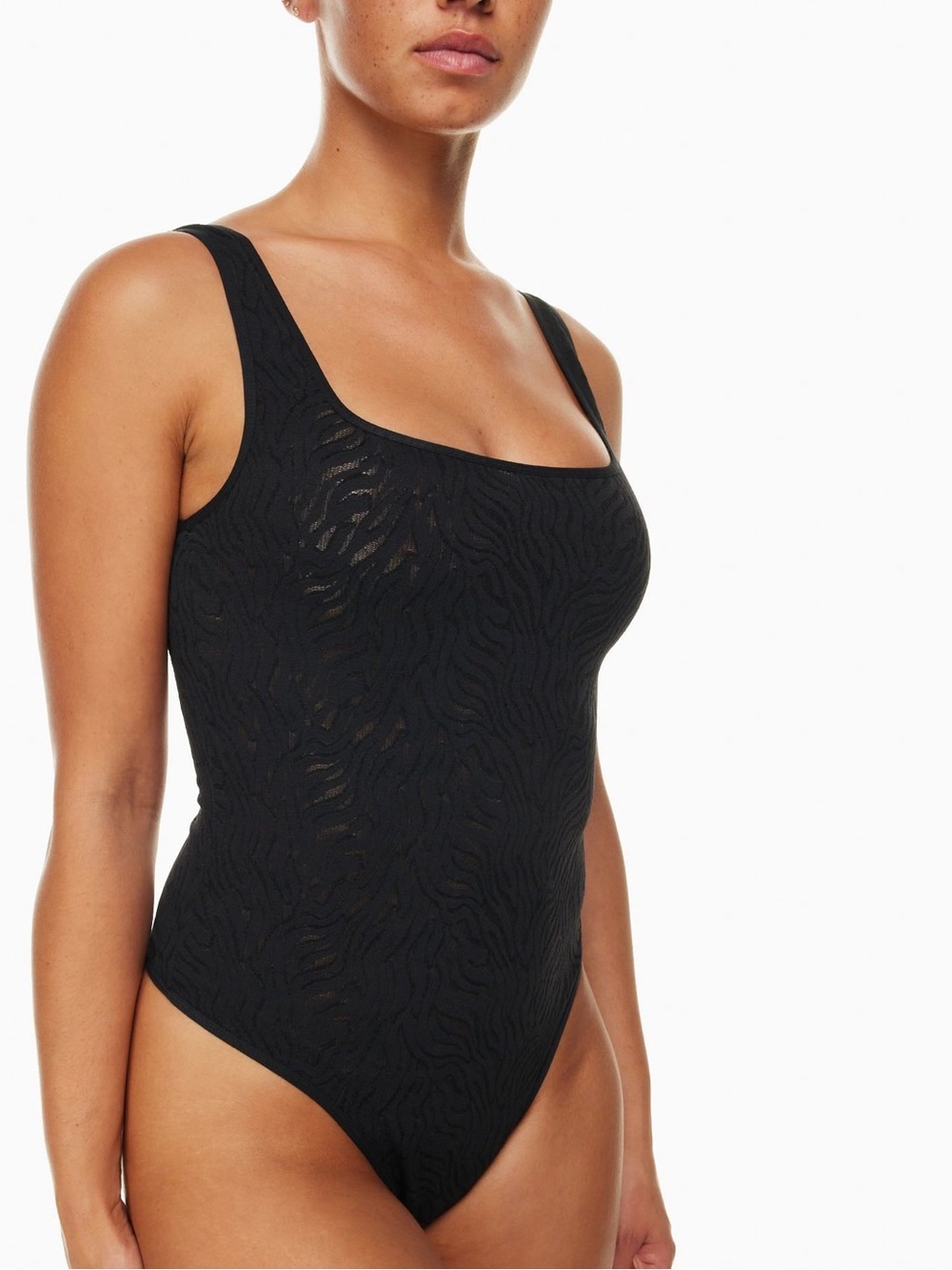 Aritzia babaton Shapelace Tank Bodysuit small BLUE
